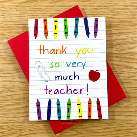 Teacher Appreciation Card Ideas Printable