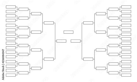 Tournament bracket. Empty template for competition charts. Stock Vector ...