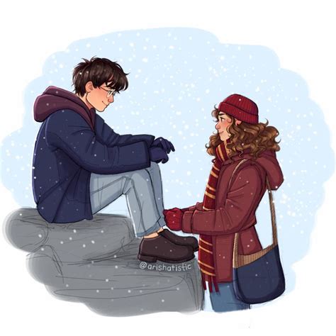 Harry and Hermione Fanart by Arishatistic