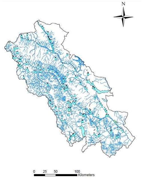 Hydrology map of the study area | Download Scientific Diagram