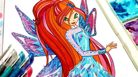 Drawing bloom tynix from winxclub Discovertodraw - YouTube