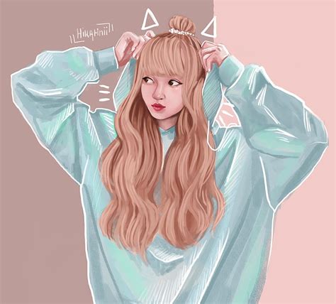 Lisa Blackpink Anime Drawing Free Wallpaper Hd Collection | SexiezPix ...