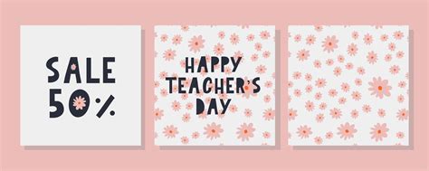 Happy Teacher's Day Flowers 3437715 Vector Art at Vecteezy