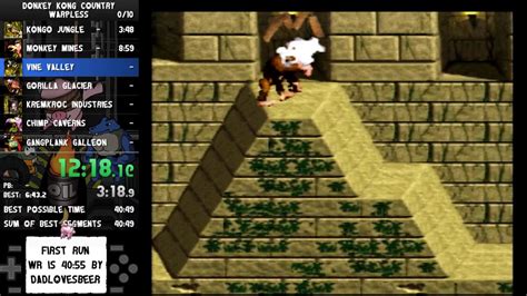 Donkey Kong Country speedrun warpless 39:38 [Former WR] - YouTube