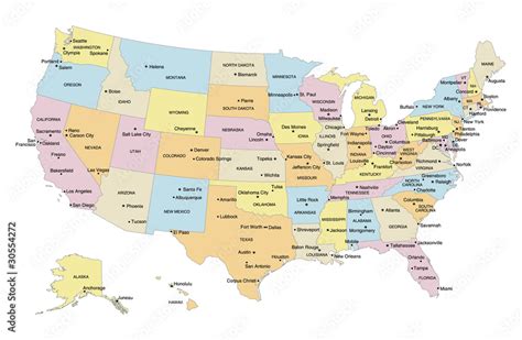 Us Maps With Major Cities - Corny Doralia