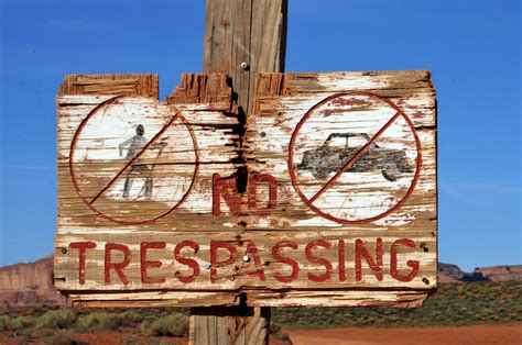 Wooden No Trespassing Sign Free Stock Photo - Public Domain Pictures