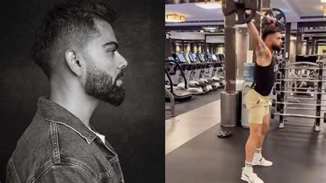 Virat Kohli Gym T20 World Cup: हेयर स्टाइल बदला, जिम में बहाया पसीना ...