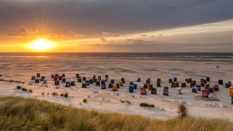 Sunset on Juist | North sea, Beach life, Germany