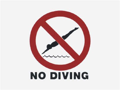 No Diving Safety - Aquabella