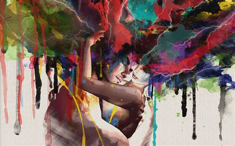 Wallpaper : 2560x1600 px, abstract, artwork, men, multicolor, paintings ...