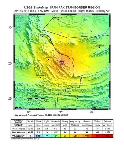 Iran earthquake: U.S. Geological Survey reports magnitude 7.8 incident ...