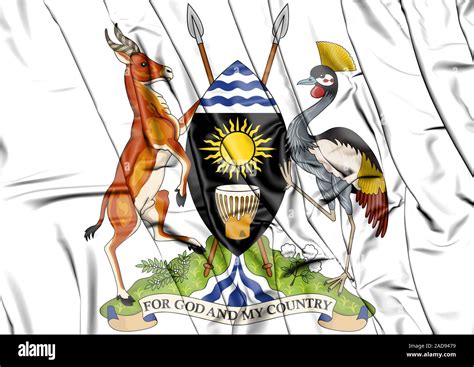 3D Uganda Coat of Arms. 3D Illustration Stock Photo - Alamy