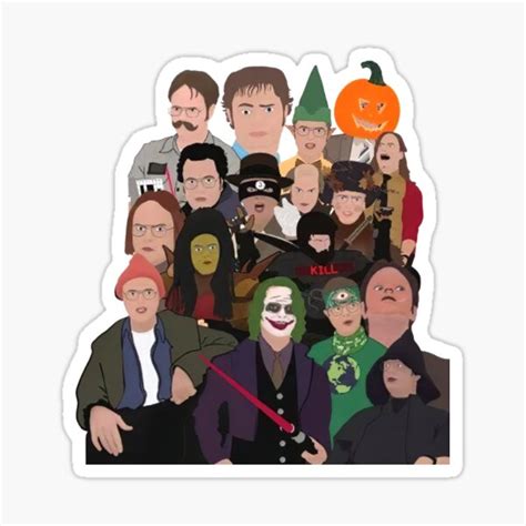 "The Office Cartoon" Sticker for Sale by WellingtonAdams | Redbubble