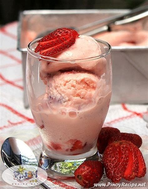 Strawberry Yogurt Ice Cream Recipe - Filipino Recipes Portal