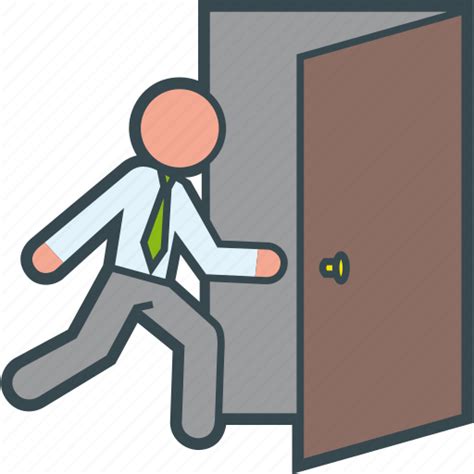 Exit Door Cartoon