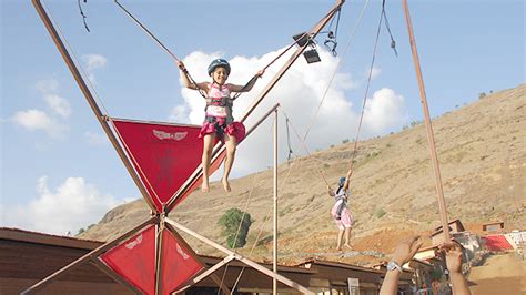 Must Try Bungee Trampoline at Della Adventure Park