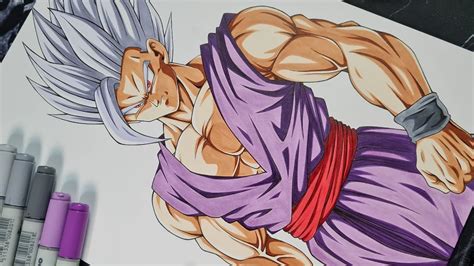 Drawing GOHAN BEAST in REAL TIME - YouTube