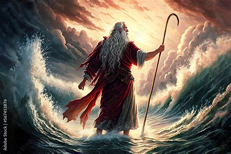 Moses Parting The Red Sea Art Print Aaron Alan Hicks, 59% OFF