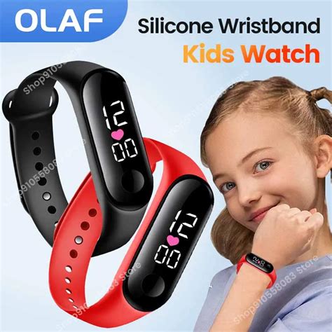 M3 Kids Digital Watches Adjustable Silicone Strap Waterproof Children's ...