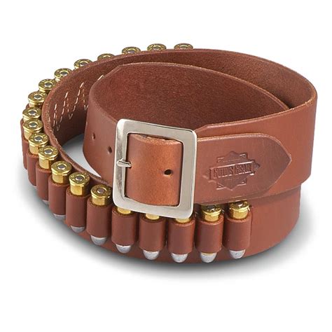 Guide Gear Leather Cartridge Belt, .44/.45 Caliber - 666077, Holster ...