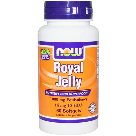 Now Foods, Royal Jelly, 1000 mg, 60 Capsules – Mega Vitamins