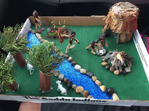 Caddo Indian Village Diorama Project- what Brayden actually made ...