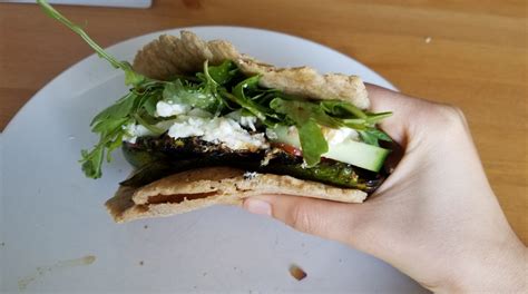 Work from Home Lunch: Giant Veggie Flatbread Sandwich – Claire Aucella