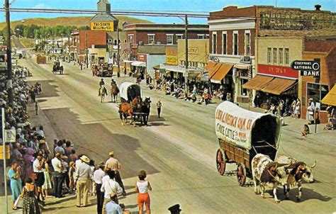 Main Street Postcard Views for Lusk Wyoming