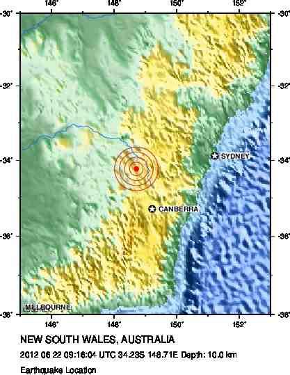 Sciency Thoughts: Earthquake in New South Wales.