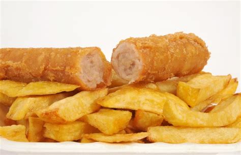 Battered Sausage | Sausage and chips, Battered sausage, Best fish and chips