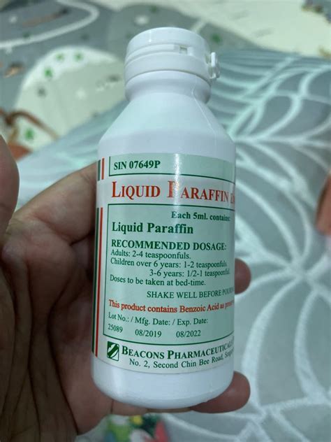 Liquid paraffin emulsion, Health & Nutrition, Health Supplements ...