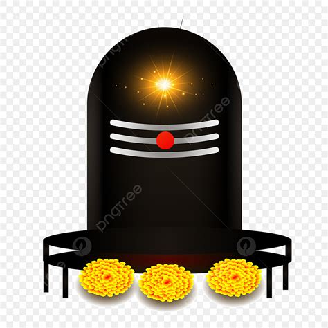 India Clipart PNG Images, India Maha Shivratri Shivling With Flower ...