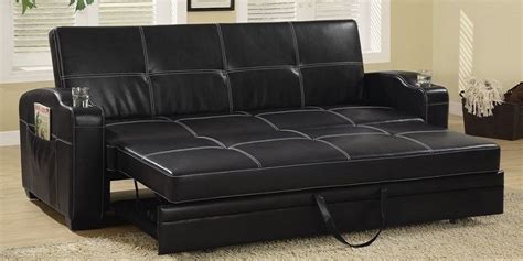 Leather Pull Out Sofa Bed - sofa living room ideas