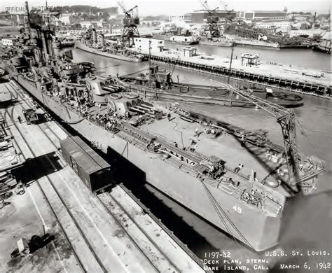 Naval Architecture — jcsmarinenews: USS ST LOUIS USS St. Louis (CL-49),...