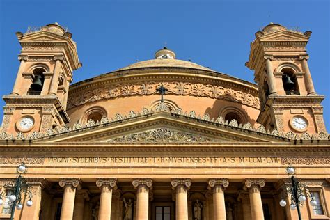 Close Up View of Mosta Dome in Mosta, Malta - Encircle Photos