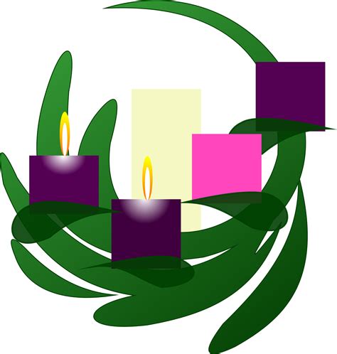 Clipart - Advent 2 Wreath