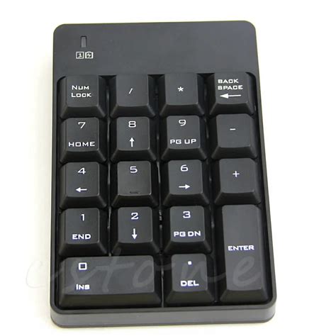 2.4GHz 18 Keys USB Wireless Numeric Keypad Numpad Number Pad Mini ...