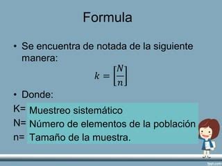 Muestreo sistemático | PPT