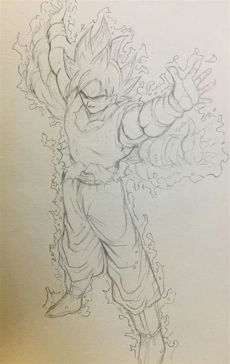 Goku Sketch Drawing at GetDrawings | Free download