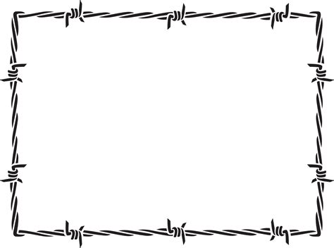 Barbed wire frame 2786852 Vector Art at Vecteezy