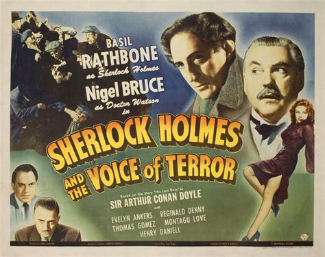 Sherlock Holmes and the Voice of Terror Original 1942 U.S. Half Sheet ...