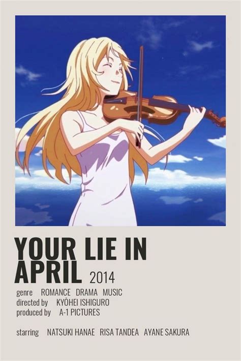 Your lie in April minimalist poster in 2021 | Anime films, Anime ...