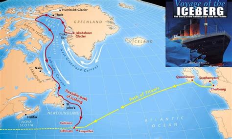 Titanic Route Map 1912