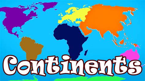 Kid Songs | Seven Continents Song for Children | The Continents Song ...