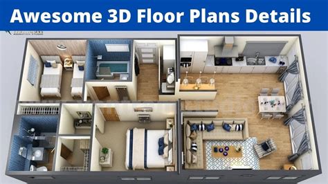 3d House Plan || 3D House Plan Design || 3D House Plans 3 Bedroom ...