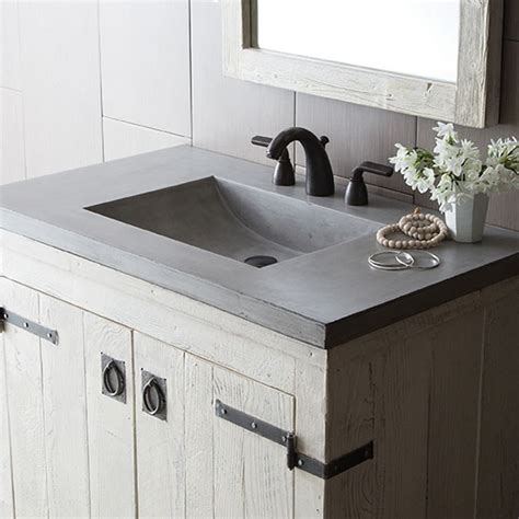 Palomar | Concrete Vanity Top with Integrated Sink | Native Trails ...