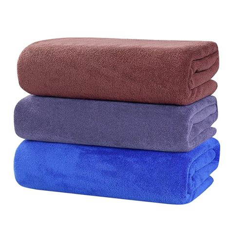 Large Microfiber Bath Towels Soft Absorbent Towel for Gym Spa Shower ...