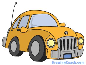 Cartoon Cars - How to Draw Lesson