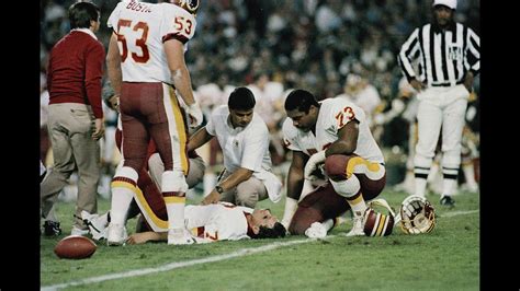 Joe Theismann Career Ending Injury - YouTube