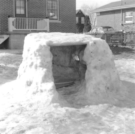 Snow Fort we built in 1958 | Joseph Hollick | Flickr